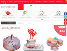 Tablet Screenshot of partyglittersonline.com